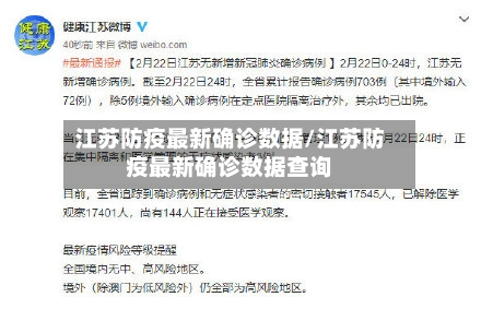 江苏防疫最新确诊数据/江苏防疫最新确诊数据查询