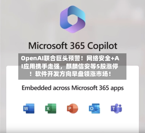 OpenAI联合巨头预警！网络安全+AI应用携手走强，麒麟信安等5股涨停！软件开发方向早盘领涨市场！-第3张图片