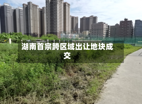 湖南首宗跨区域出让地块成交