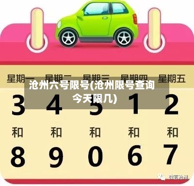 沧州六号限号(沧州限号查询今天限几)-第3张图片